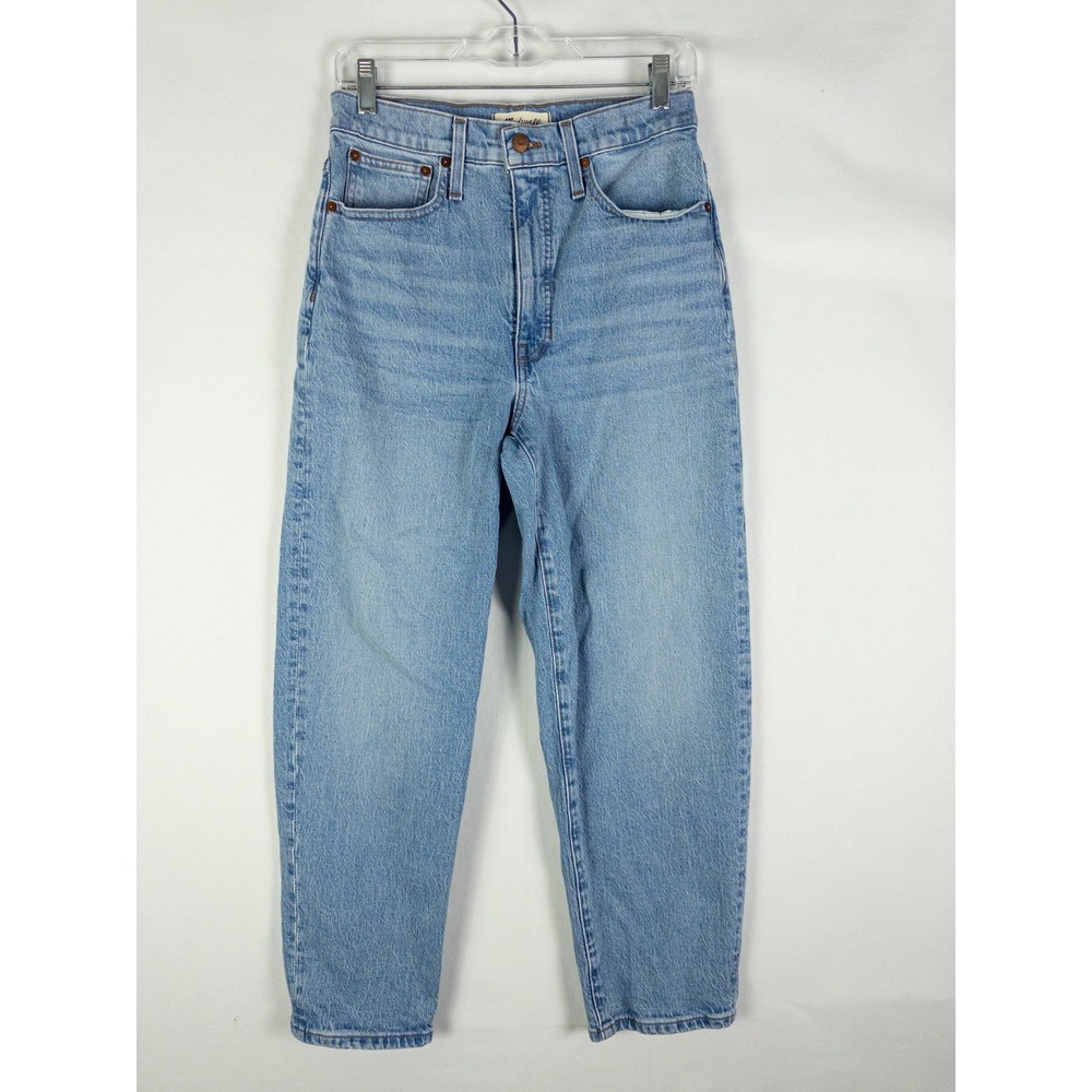 Madewell Balloon Jeans Womens 27 Light Wash Blue High Rise Relaxed Y2K Retro